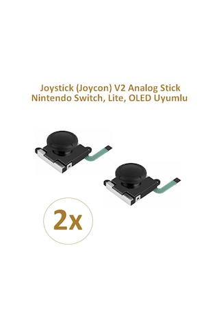 2 Adet Nintendo Switch Ns Joystick Joycon Analog Stick Siyah