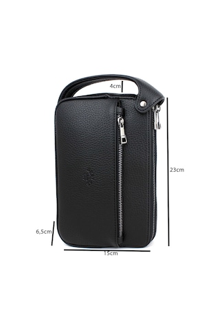 Derise Club Erkek Günlük Çok Bölmeli Portföy Çanta El Çantası Siyah