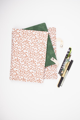 A5 Kitap Kılıfı Fermuarlı Cepli, Kumaş Defter Kılıfı, Çıtçıtlı Organizer Kılıf