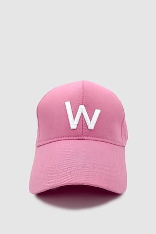 Wuclo W Nakışlı Ayarlanabilir Unisex Spor, Günlük Ve Outdoor Şapka / Kep Pembe