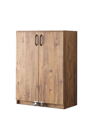 Çok Amaçlı 2 Kapaklı Mutfak Erzak Kiler Dolabı 80x52x120cm