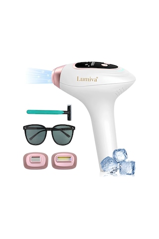 Lumiva Lv001 Buz Soğutmalı Ev Tipi Ipl Lazer Epilasyon Cihazı 9 Seviye 3 Mod 2 Başlık Cilt Gençleştirme Ve Akne Azaltma Modu