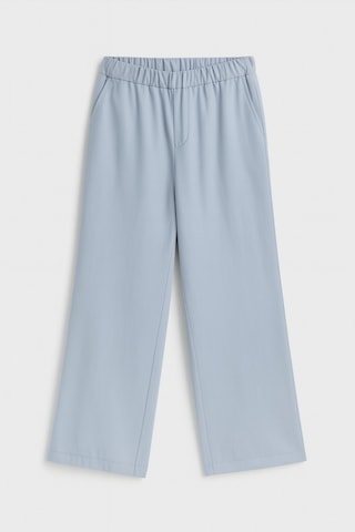 Esila Kids Kız Çocuk Pantolon Gabardin Geniş Paça Pantolon 4-11 Yaş Mavi