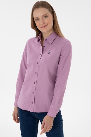 U.s. Polo Assn. Kadın Menekşe Gömlek Basic 50307726-vr037 Menekse