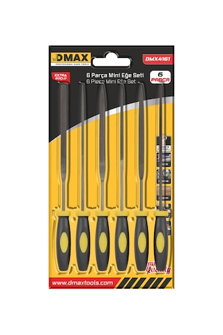 Dmax Mini Eğe Seti 6 Parça Hassas Metal Ve Ahşap İşleme Eğe Takımı