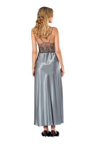 SECRET MODA MOONGİRL SATEN UZUN GECELİK Yeşil - Pembe