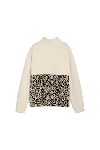 Puma Ess Graphıc Animal Relaxe Krem Kadın Fermuarlı Sweatshirt 000000000102266237 Bej