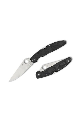 Spyderco Police 4 Black Lightweight Vg10 Plainedge Kamp Çakı Siyah
