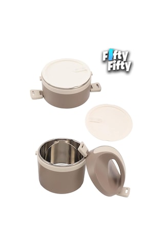 Vagonlife 1800 Ml İki Kat Yuvarlak Paslanmaz Çelik Bento Lunch Box Yeni Nesil Sefer Tası-fflbox40130