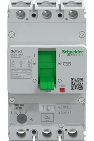 Schneider Electric Gopact Mccb G20F3A100 100A 36Ka Ayar Sahalı Şalter (200B, 3P3D)