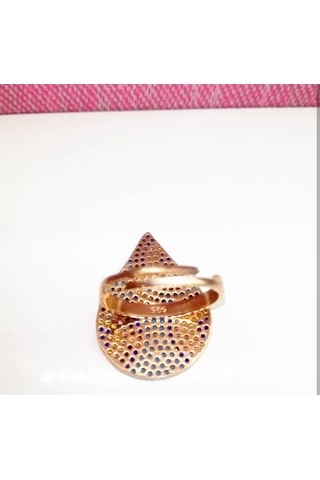 Oriental Kuyumculuk Jewellery Nazar Boncuklu Damla Rose Gümüş Yüzük Rose