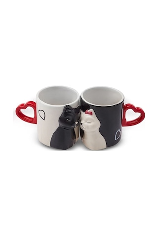 Karaca Love Cat 2'li Kupa 310 ml