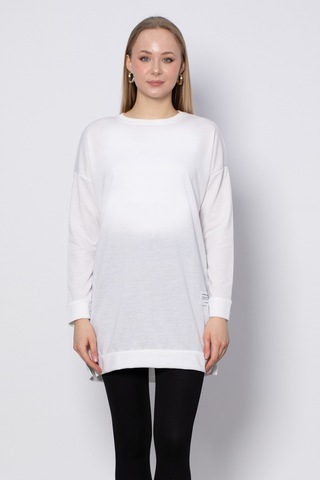 Barrels And Oil Bisiklet Yaka Mevsimlik Sweatshirt - Ekru-Ekru