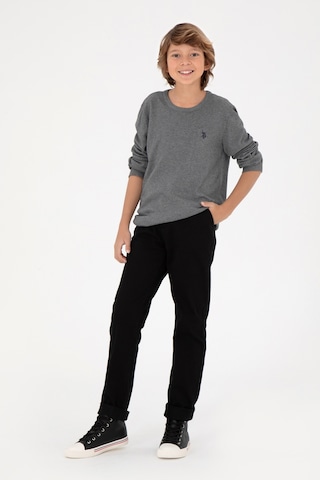 U.s. Polo Assn. Erkek Çocuk Gri Melanj Kazak /triko 50294188-vr086