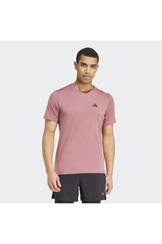 Adidas Train Essentials Stretch Erkek Pembe Yuvarlak Yaka Tişört Pembe