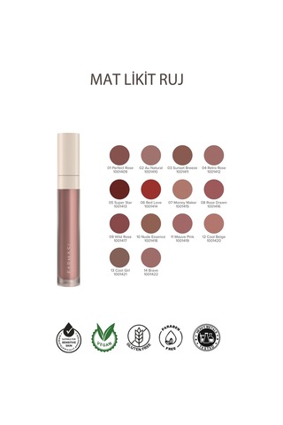 Farmasi Mat Likit Ruj 02 Au Natural