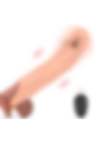 Pembe Tilki Titreşimli Uzaktan Kumandalı Penis Kılıfı