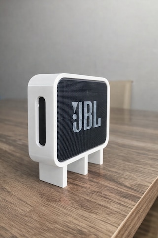 Go 3 Uyumlu Hoparlör Standı Masaüstü Yükseltici Mini Speaker Tutucu Beyaz