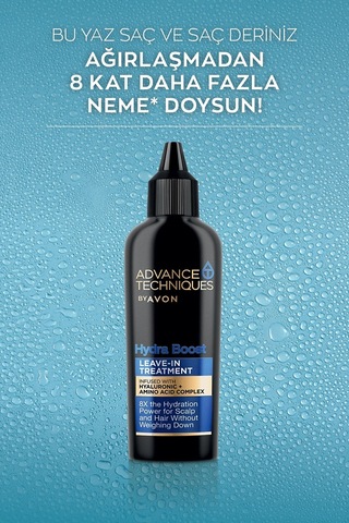 Avon Advance Techniques Hydra Boost Nemlendirici Durulanmayan Saç Bakım Kremi 3 x 50 ML