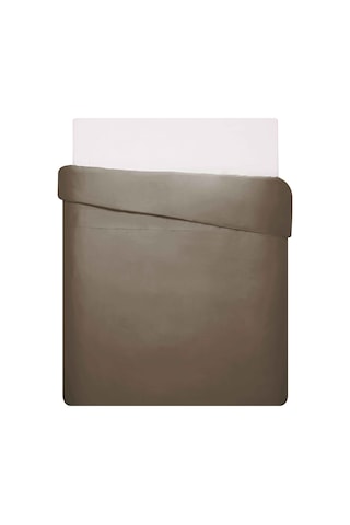 Linens Mix&match Pamuk Saten Tek Kişilik Nevresim Kılıfı Kahve