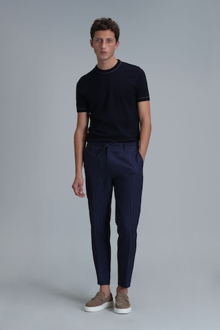 Lufian Minimalist Kısa Kol Erkek Kazak - Rahat Ve Şık Günlük Stil Lacivert