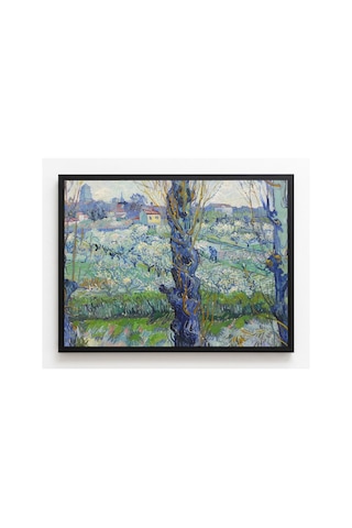 Van Gogh View Of Arles, Flowering Orchards Çerçevesiz Poster 30x42 Cm A3 Tablo Duvar Dekoru