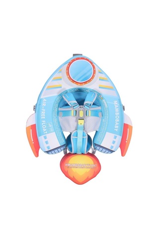 Mambobaby Yüzme Simidi - Rocketship, Emniyetli, Gölgelikli Ve Ayak Destekli