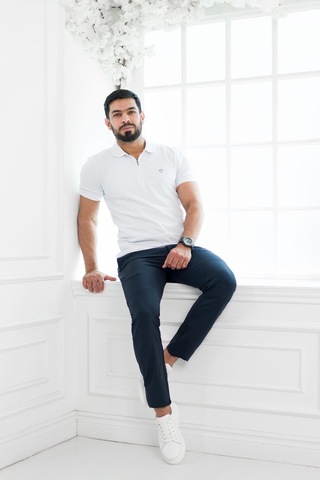 Paul Martin Fermuarlı Polo Yaka Regular Fit T-Shirt Beyaz