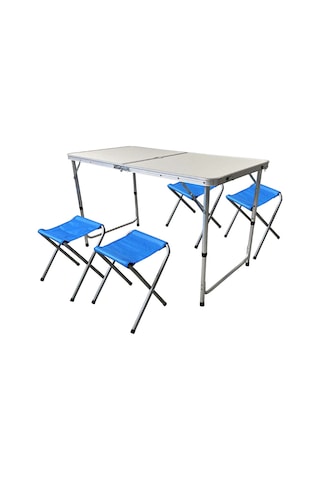 Koçtaş Basic 4 Tabureli Kamp Seti Çok Renkli