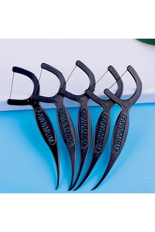 Willowhaven 50 Adet Bambu Kömürlü Diş İpi, Ağız Bakımı Ve Diş Arası Temizlik Çubukları