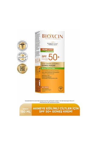Bioxcin Sun Care Akneye Eğilimli Ciltler Için Güneş Kremi 50 Spf 150 Ml - Akne, Dry Touch, Mat, Kolajen