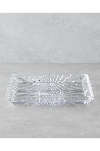 English Home Aura Cam Sunumluk 33x31x4 Cm Şeffaf Şeffaf
