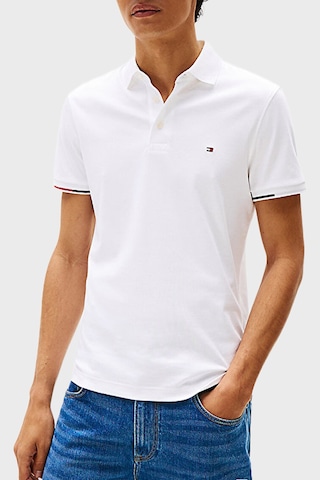 Tommy Hilfiger Erkek Polo Yaka T Shirt Mw0mw39348 Ybr Beyaz Beyaz