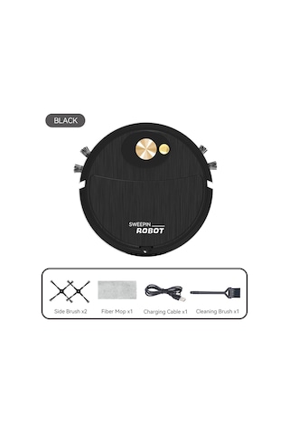 Springsun 3 Lü Robot Süpürge: Süpür, Em, Paspasla Akıllı & Usb Şarj Tembellere Özel