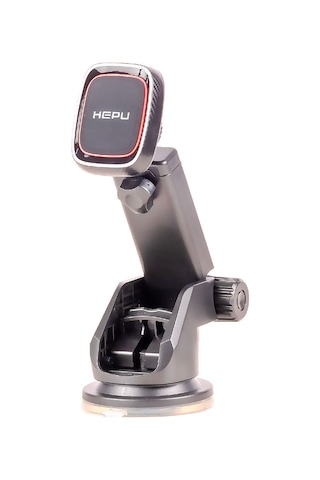 Hepu Hp-a27 Mıknatıslı Araç İçi Telefon Tutucu Ayarlanabilir Kol + Cam Ve Torpido Uyumlu Vantuz Taban