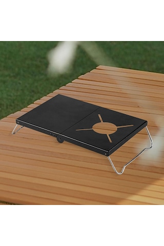 Dolıty Kamp Masası Katlanır Masa Piknik Bacak Sırt Siyah Çok Renkli