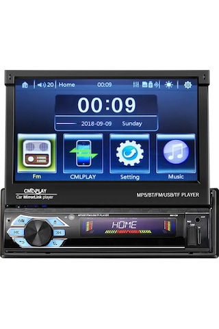 İndash 7 İnc Double Teyp Dokumatik Bluetooth Usb-sd-aux 1080p Hd + Kamera Hediyeli 7"