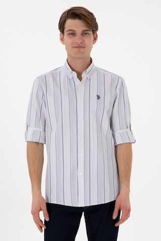 U.s. Polo Assn. Erkek Lacivert Gömlek Desenli 50306352-vr033 Lacivert