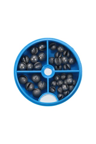 Geeroyoo Mavi Kutulu Yumuşak Açık Bölmeli Kurşun Ağırlık, 40g, İnce Teli Zarfaltmaz Tutar, Parmak İle Basarak Kullanın