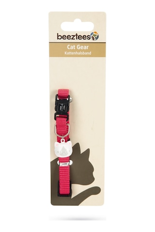 Hnrlıshp Beeztees Kedi Boyun Tasması, Zilli, Pembe, 20-30cm