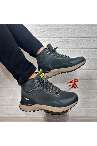 Jump 29652 Haki Waterproof Kaymaz Rahat Erkek Bot 001