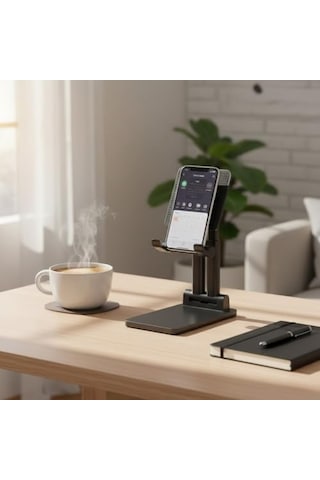 Profesyonel Masaüstü Telefon Tutucu -yapışkanlı Ev Ve Ofis Standı - 360 Derece Dönebilen Teleskopik Ayarlanabilir Kol Diğer