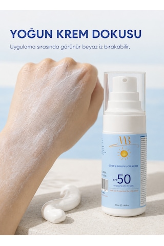 Minia Bahçe Yüz ve Vücut İçin Yüksek Koruyucu Güneş Kremi SPF50 50 ML
