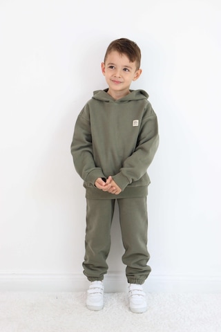 Miababy Unisex Kapşonlu Eşofman Takımı Haki