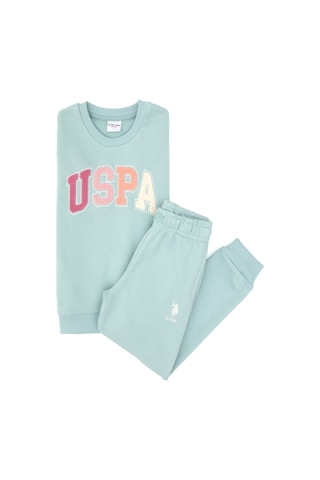 U.s. Polo Assn. Kız Çocuk Su Yeşili Pijama Takım 50318952-vr048 Su Yesılı