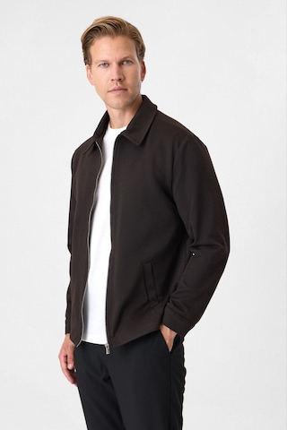 Back And Bond Kahve Regular Fit Fermuarlı Diagonel Mont Çok Renkli