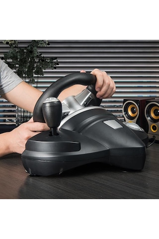 Suntek PS4/PS3 PC İçin 270 Derece Titreşim Yarış Oyun Direksiyon Pedalı Kiti