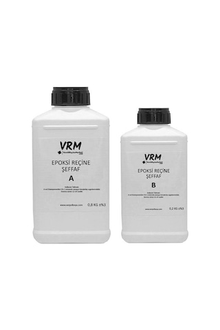 VRM Şeffaf Epoksi Döküm Reçinesi 5 KG