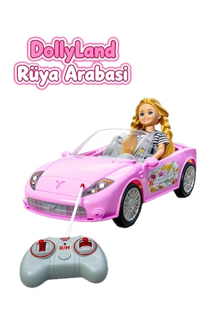 Full Fonksiyon Uzaktan Kumandalı Dollyland Rüya Arabası 1:18 Ölçek Pembe