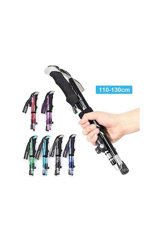 Novahub 250g Ultralight Mavi Teleskopik Kuzey Yürüyüş Batonu, Alüminyum Alaşım, Yürüyüş Ve Kamp İçin İdeal Mavi